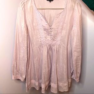 Silky tunic with detail